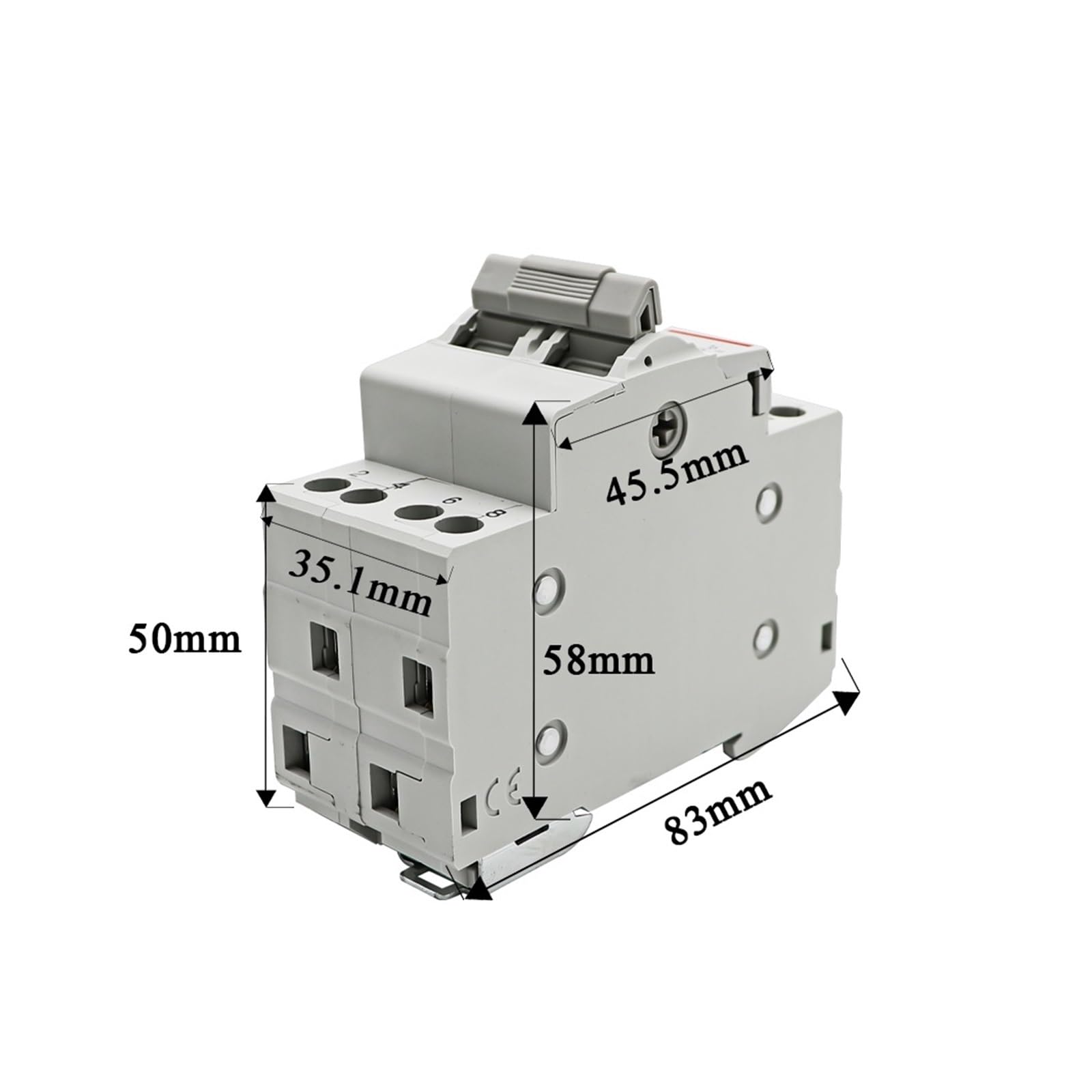 Interruttore Automatico di interblocco di trasferimento Manuale a Doppia Alimentazione MTS 2P 40A 63A Interruttore di sezionamento su Guida DIN(40A)