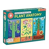 Plant Anatomy Science Puzzle Set from Mudpuppy - Includes Three 100 - Piece Puzzles with Colorful Illustrations, Ages 6+, Trifold Insert with Fun Science Facts Included