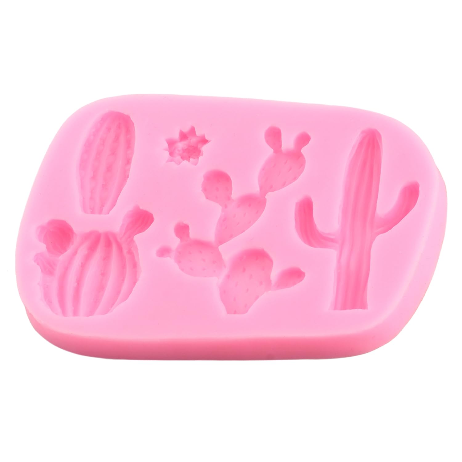 XMOLDNMS Cactus Silicone Fondant Mould Cacti Chocolate Candy Moulds for Cake Decoration Cupcake Topper Candy Chocolate Polymer Clay Gum Paste - Image 4