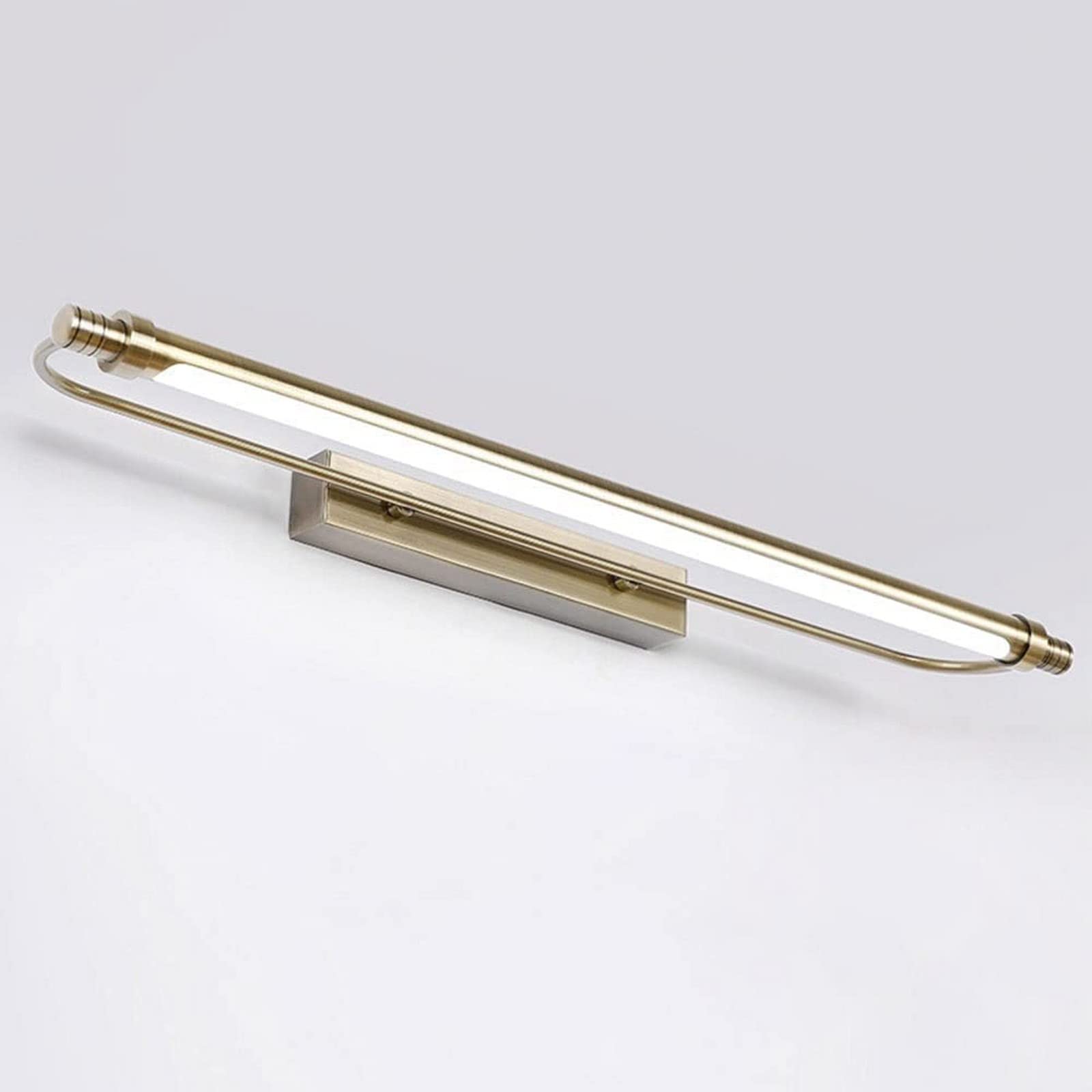Lustrzane światło LED Vanity Light Łazienka Nowoczesne oświetlenie lustra, minimalistyczna regulowana lampa ścienna do toaletki, oświetlenie szafki z lustrem do(Tryb 3 kolorów)