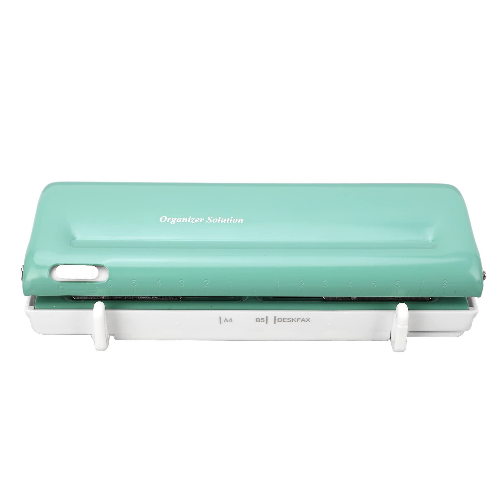 Adjustable 6 Hole Punch, 10 Sheet Capacity, Mini/Pocket Hole Puncher for A4 A5 B5 A6 A7 Agenda, Refill Pages