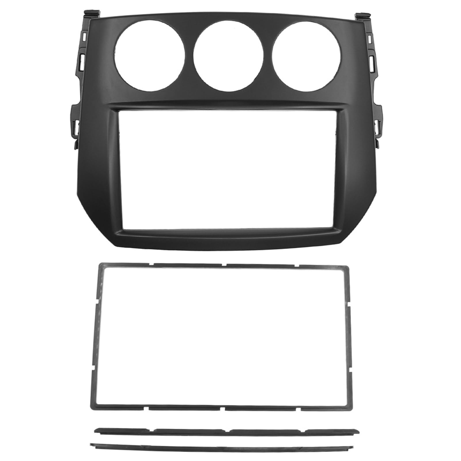 panelu nawigacji samochodowej Ramka konsoli 2 Din DVD CD Panel radiowy pasuje do Mazda MX5 Miata 2005 + zestaw na deskę rozdzielczą Adapter Stereo akcesoria samochodowe