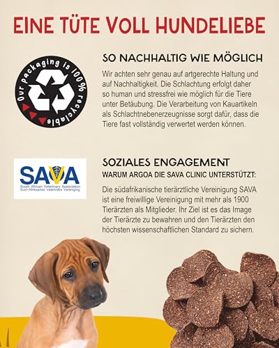 SavannaDog Chips mit Grapefruit 800g - Hunde Leckerlis getreidefrei & hypoallergen,Leckereien für Hunde mit Straußenfleisch, Hundeleckerli mit wertvollen Ballaststoffen
