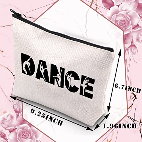 PLITI Dancer Makeup Bag - Dance Teacher Cosmetic Bag - Dance Team Gift (One DanceU) - Portable, Waterproof, Canvas - Travel Companion - Image 2