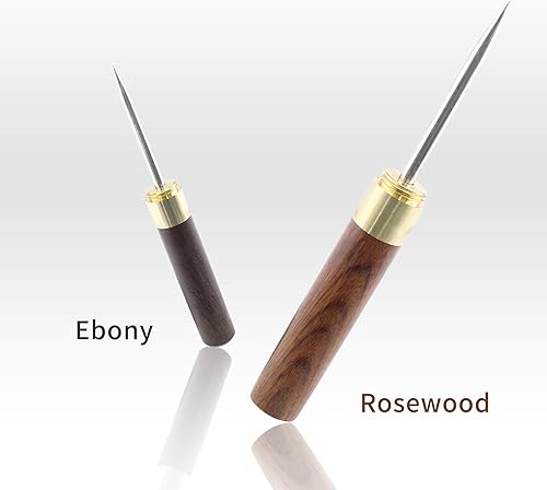 Miniatura 2 de Zorfeter Palillos de hielo de 6.8 pulgadas, trituradora de hielo portátil de acero inoxidable con mango de madera y cubierta de seguridad, para