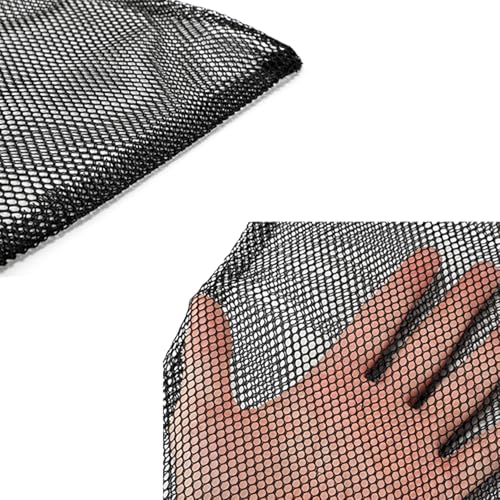 10PCS 8x12inch Black Nylon Mesh Drawstring Bags with Closing Drawstring Locks Multi Purpose Organiser for Storing Small Ball/Socks/Clothing/Diving Equipment3