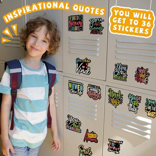 24 imanes decorativos negros con frases motivadoras miniatura 2