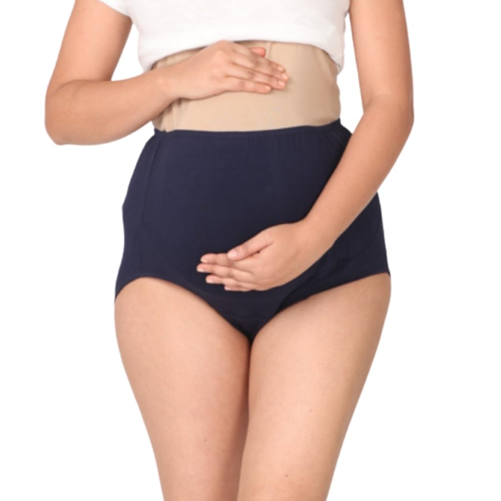 morph maternity Belly Support Panty | Women's Over The Bump Underwear | High Waist Full Coverage | Full Belly Support | Comfy Cotton Pregnancy Panty | Pack of 1-picture-2