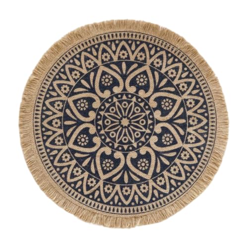 Gatuida Mantel Individual Estilo Cómodo y Moderno Práctico y Fácil de Lavar de Yute para Decoración de Mesa en Ambiente Hogareño y Fiestas