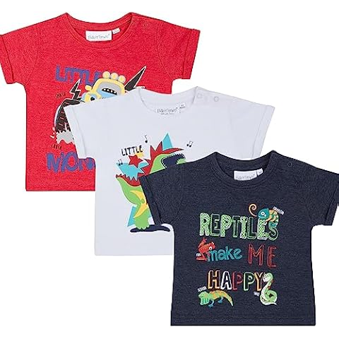 Metzuyan 3 Pack Baby Boys T-Shirts Cover