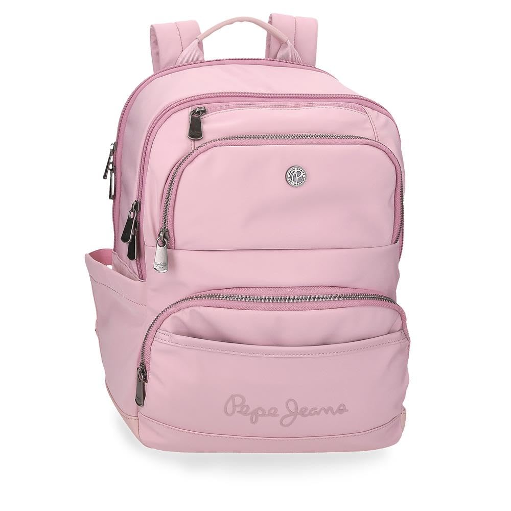 Pepe Jeans Pepe Jeans Corin, mochilas casual, bolsas de viaje, carteras, monederos, verde y rosa piel sintética de mujer, de Joumma Bags