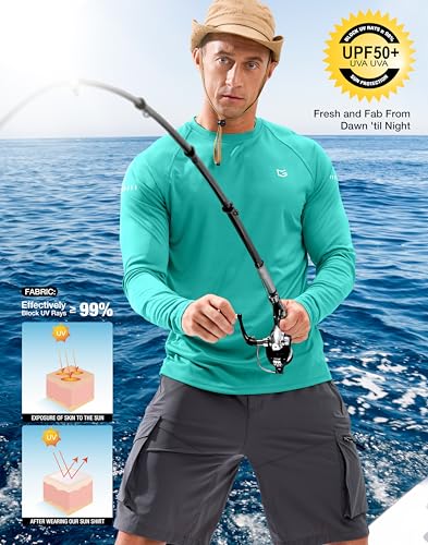 Image of Men's Sun Protection Long Sleeve Shirts UPF 50+