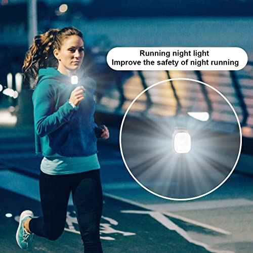 Yuragim LED Clip Lampe, 2 Stück Lauflicht LED Stirnlampe Wiederaufladbar Clip Lampe Wasserdicht Kopflampe Kleinstirnlampe Sicherheitslicht Laufzubehör für Joggen Klettern Läufer Angeln Camping Wandern