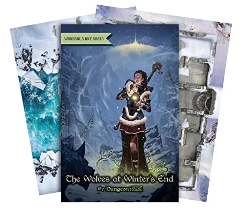 Dungeon In A Box - I lupi alla fine dell'inverno | Libro di avventura DND con mappe di battaglia, accessori RPG fantasy per Dungeon Masters & Players