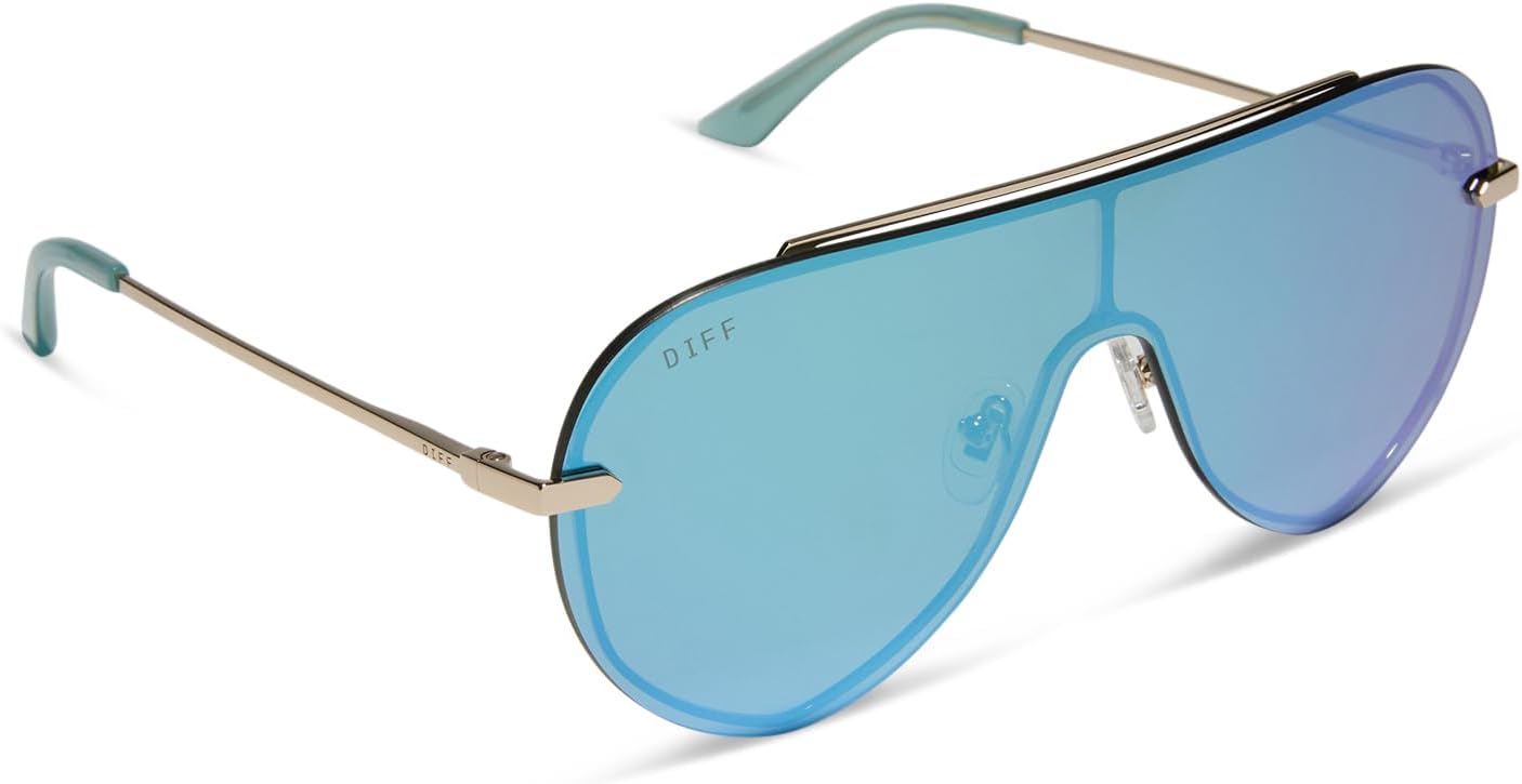 DIFF Imani Designer Oversized Shield Sunglasses for Women UV400 Protection - Image 5