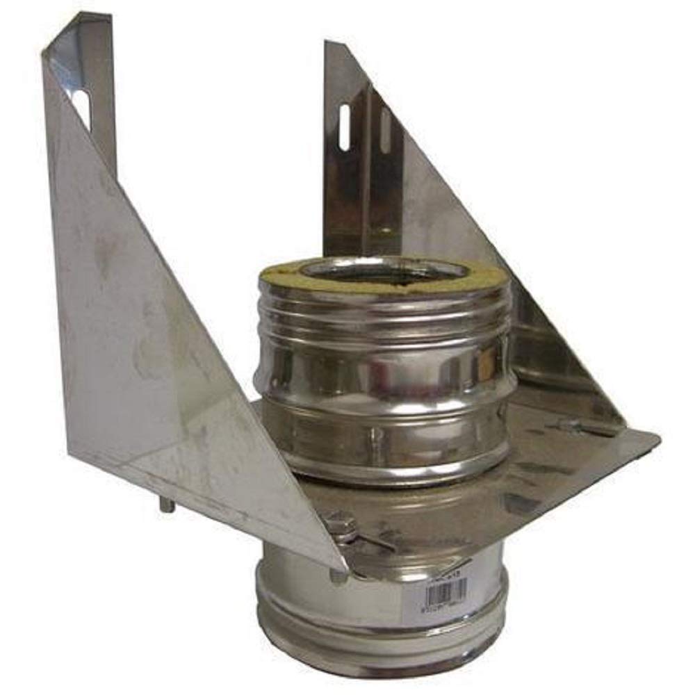 Supporto a parete in acciaio inox per canna fumaria doppia parete (DN 150-200)