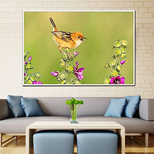 Peinture Diamant 5D broderie cristal oiseau kit complet 70x120cm