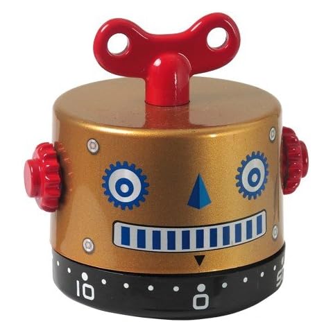 Timer 'Robot', Brown Dimensions: 5 x 6 cm Cover