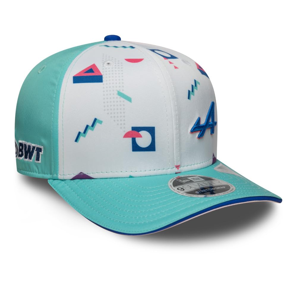 New Era Unisex White Alpine F1 Team, Official 2025 Collection, Usa Miami Special Edition Baseball Cap, Blue, Adjustable