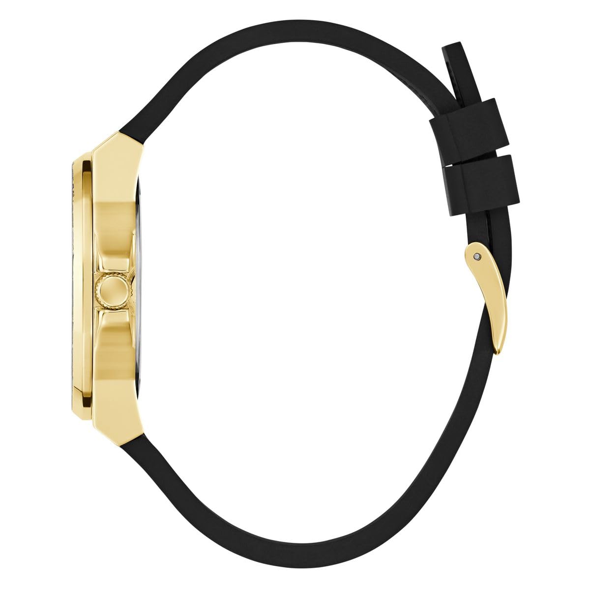 Guess Reloj analógico de Cuarzo para Mujer con Correa de Silicona GW0754L1, Negro, Día de los Muertos