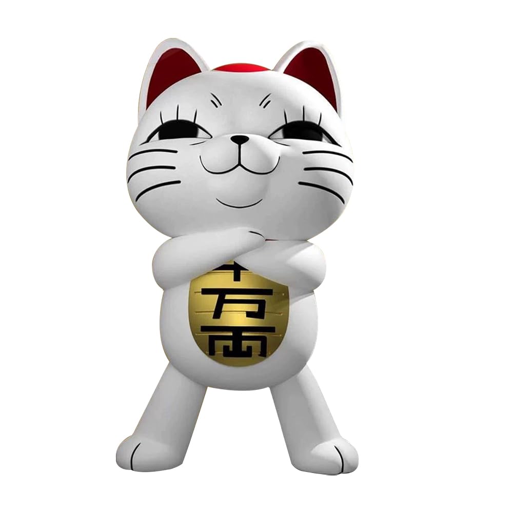 Zhongkaihua Turbo Granny Figure Cute White Cat Action Figure 10 CM Anime Pvc Model Statue Christmas Home Car Desk Decoration Ornament Birthday Gift For Fans
