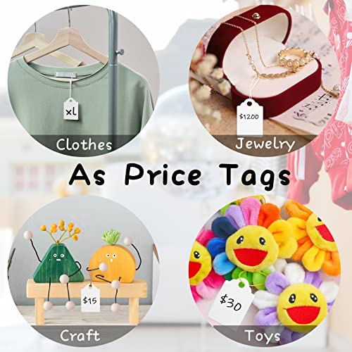 1500 Pieces Unstrung White Price Tags, Writable Marking Tags, Merchandise Jewelry Tags For Sale ( 1.75 X 1.1 Inch) #TOP1