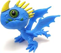 Vista 2 de Toysvill Dragons (Set 8 pcs) - Mini Action Figures: Toothless (Night Fury), Deadly Nadder, Gronckle, Hideous Zippleback, Hotburple, Monstrous