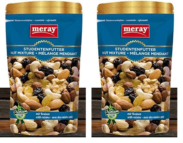 MERAY Mezcla de estudiantes con pasas 150 g (Paquete de 2)