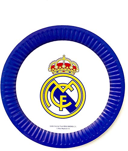 Real Madrid FC Birthday Party Decoration Paper Plates bag of 10