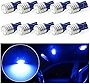 10Pcs License Plate Interior Map Dome Trunk Lights Extremely Bright 3030 Chipsets 168 175 194 2825 W5W T10 Wedge LED Bulbs blue