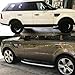 Running Board Compatible with 2006-2013 Land Rover Range Rover Sport, Factory Style Polish Black Side Step Bars Extensions by IKON MOTORSPORTS, 2007 2008 2009 2010 2011 2012
