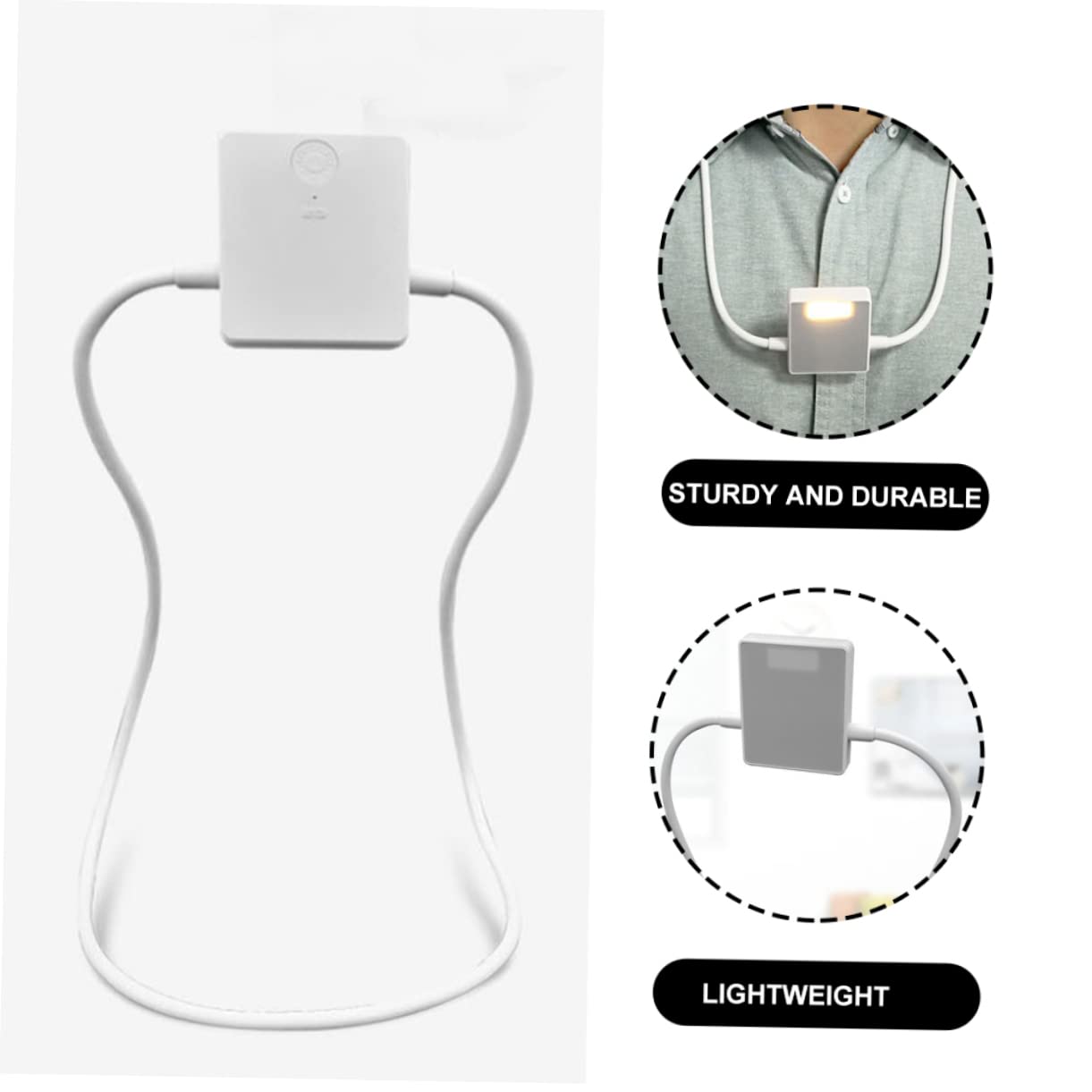 Mipcase Small Nightstand Lamp Led Reading Light Adjustable Neck Eye-Care for Warm Light Modes for Bedside