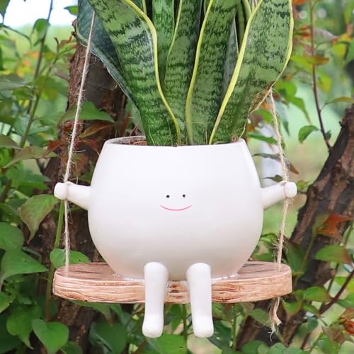 Ceojpa PLANT POT-L SIZE Plus Size Swing Face Hanging Planter Pot thumb #6