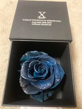 YOSHIKI 青いバラ ダイヤモンド柄　スカーフ。新品未使用。 YOSHIKI 青いバラ ダイヤモンド柄 スカーフ。新品未使用