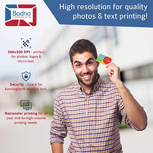 Fargo Hdp5000 Dual Sided Id Card Printer & Complete Supplies Package With Silver Edition Bodno Software #TOP6