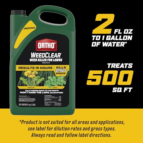 Image of Ortho WeedClear Weed Killer for Lawns Concentrate, 1 gal. | Weed Killer Concentrate, Won't Harm Grass When Used as Directed, Kills Dandelion & Clover, Treats Up to 64,000 sq. ft.