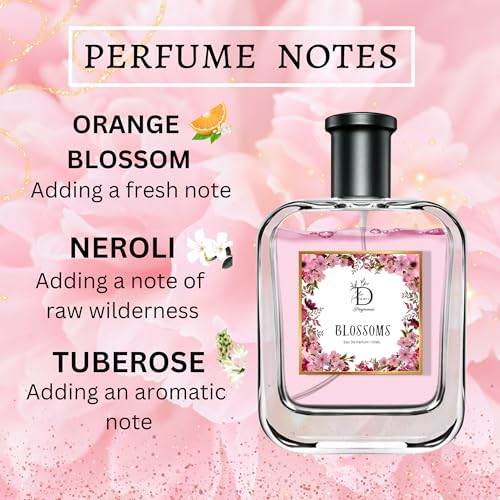 Image of DIONII BLOSSOMS Womens Eau De Parfum Perfume | Long Lasting Floral Fragrance With Neroli & Orange Blossom, 50 ML