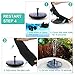 Biling Solar Bird Bath Fountain With 2.5W Pump and 800 mAh Battery Backup - Free Standing Water Feature for Garden, Pond, Pool, Outdoor