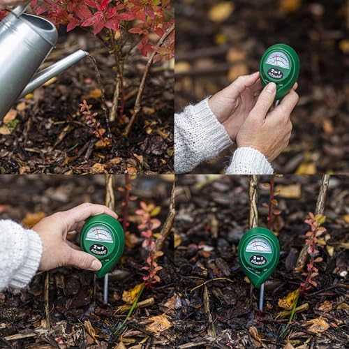 BROWIN® 2in1 Boden- und pH-Wert-Tester mit Feuchtigkeitsanzeige – Präzises Gartenwerkzeug zur Bodenkontrolle, Pflanzenpflege und Bodenanalyse