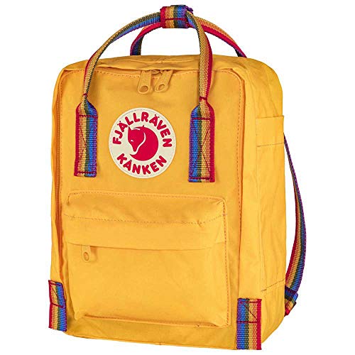 Fjällräven Kånken Rainbow Mini Warm Yellow/Rainbow Pattern One Size3