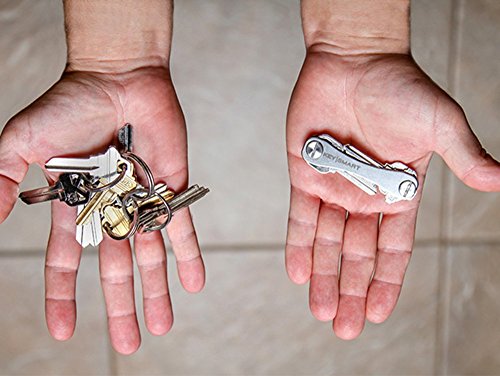 Keysmart Classic - Compact Key Holder And Keychain Organizer (Up To 14 Keys, Titanium) #TOP4