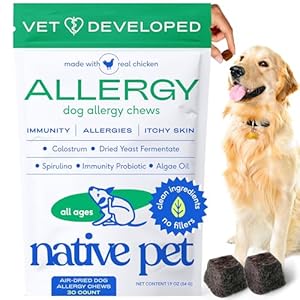 Nativepetallergychewsfordogsallnaturalantiitchprobioticsfordogs30softchewsallergysupplementsforitchyskinpethealthpuppysupplements Urban Country Home Decor Native pet allergy chews for dogs all natural anti itch probiotics for dogs 30 soft chews allergy supplements for itchy skin pet health puppy supplements urban country home decor