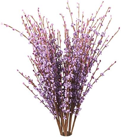 NOLAST 10 Pieces 29.5" Long Artificial Flowers Faux Jasmine Fake Flower for Wedding Home Office Party Hotel Restaurant Decoration (Purple)