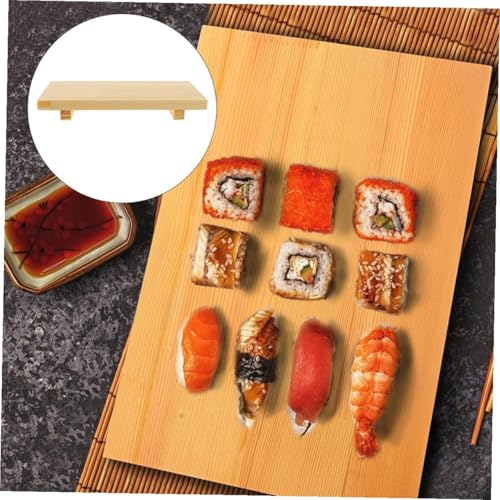 Set de 2 platos estilo japonés para sushi de madera miniatura 6