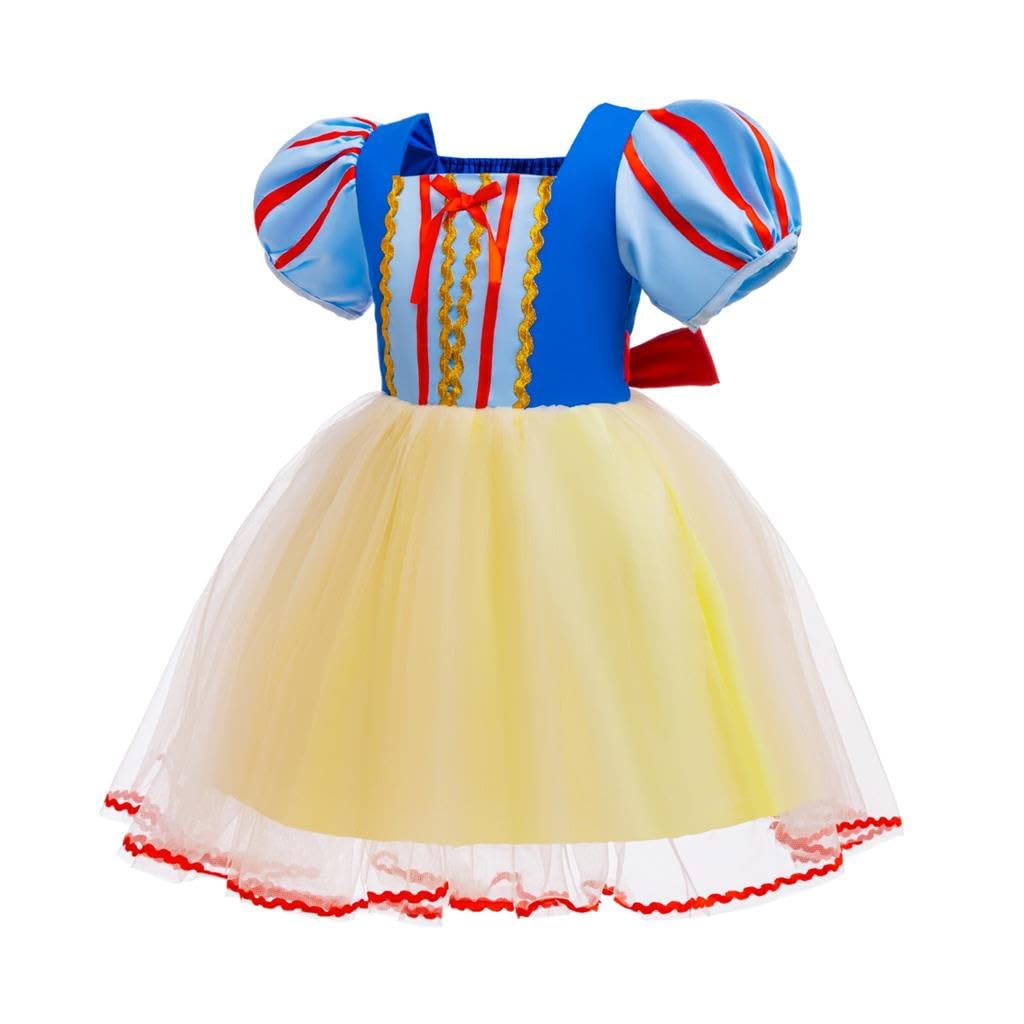 Lito Angels Deguisement Robe en Tulle Princesse Pomme avec Bandeau Enfant Fille, Taille 18 mois-7 ans