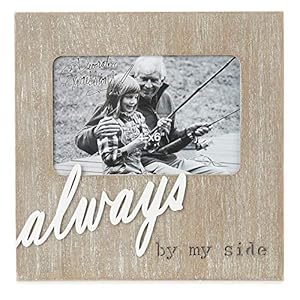 ReLIVE Decorative Expressions 4 x 6 Inch Laser Cut Wooden Picture Frame Always by My Side
