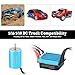 GIXCEL Surpass Hobby 2435 4800KV Brushless Motor and 25A ESC Electric Speed Controller Combo Upgrades for 1/16 1/18 RC Truck LaTrax Teton Desert Prerunner Rally SST Wltoys A959 (Blue)