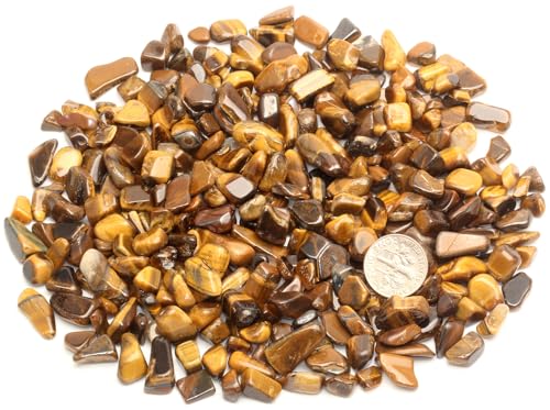 Image of ZenQ 1 lb Crystal Chips, Tumbled Stone Chips for Crafts | Polished, Undrilled Gemstones for Resin Art, Vase Filler, Plant Decor, Candle Making, and DIY Projects