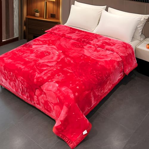 riscaldante in Pile di Visone Sintetico appesantito per Le Notti Invernali, 11 libbre, 2 Strati, Reversibile, Morbida e setosa, Calda Coperta da Letto per Il Freddo, 79x91