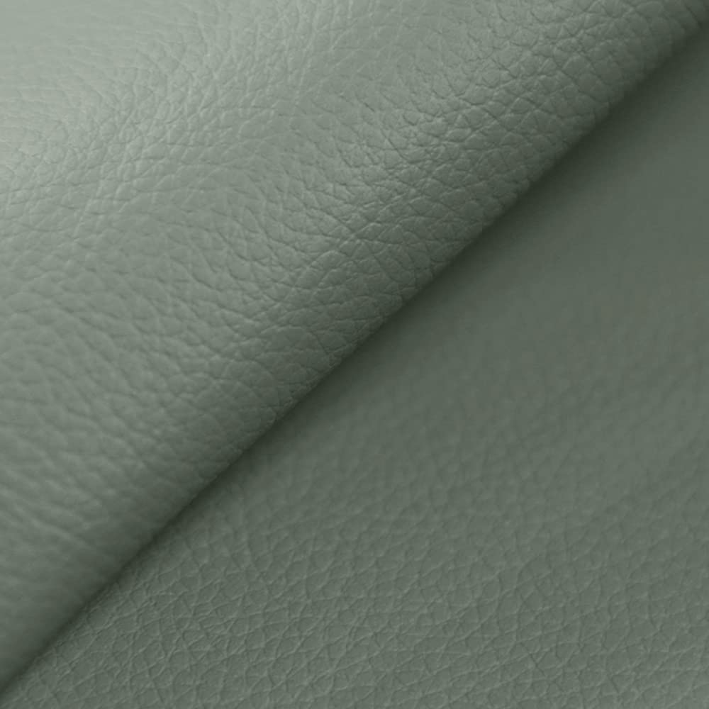 DESHOME Chiara 5 Meter - Kunstleder meterware Wasserabweisend Anti-Cracking - Stoff Meterware für Sofakissen, Möbelstücke, Stühle Beziehen, Taschen Verkehrsgrau B
